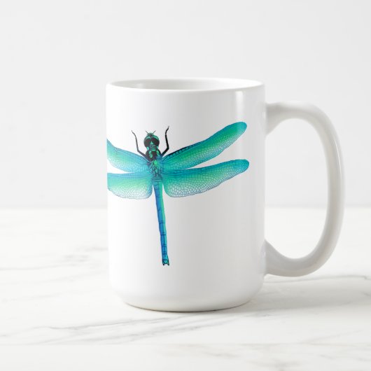 Blue Green Dragonfly-Mok Koffiemok (Rechts)