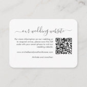 Blue Green Eucalyptus Weddenschap RSVP Details QR  Informatiekaartje (Voorkant)