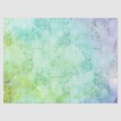 Blue Green Flamingos en Hibiscus Tissuepapier (Voorkant)