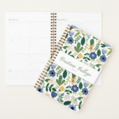 Blue & Green Flower Planner (Display)