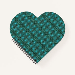 Blue Green Galaxy Heart Notebook Notitieboek