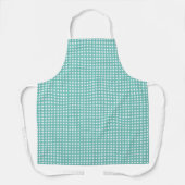 Blue Green Gingham Kitchen Apron  Schort (Voorkant)