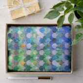 Blue Green Girly Mermaid Fish Scales Tissuepapier (Geschenk)