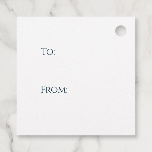 Blue Green Gold Alcohol Ink Cosmos Bedankjes Labels (Achterkant)