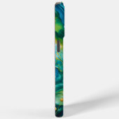 Blue Green Gold Alcohol Ink Cosmos Case-Mate iPhone Case (Achterkant / Rechts)