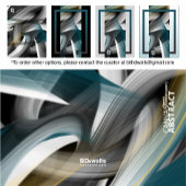 Blue Green Gold Black White Gray Abstract Canvas Afdruk