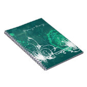 Blue Green Grunge Diary-laptop Notitieboek (Rechterzijde)