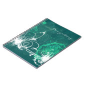 Blue Green Grunge Diary-laptop Notitieboek (Linkerzijde)