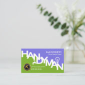 Blue Green Handyman Signage Home Construction Visitekaartje (Staand voorkant)