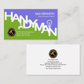 Blue Green Handyman Signage Home Construction Visitekaartje (Voorkant / Achterkant)