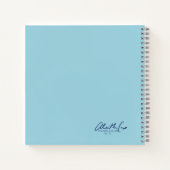 Blue-Green Happy Thoughts with Daisy Notitieboek (Achterkant)