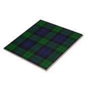 Blue Green Highland Sunderland Tartan Check Tegeltje (Zijkant)