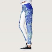 Blue Green Ice Mandala Leggings (Links)