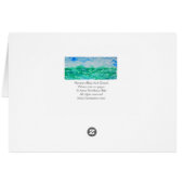 Blue Green Impressionist Landscape Waterverf (Achterkant Horizontaal)