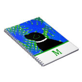 Blue Green Island Black Dog Notitieboek (Rechterzijde)