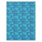 Blue Green Ivy Leaf Waterverf Tafelkleed (Voorkant)