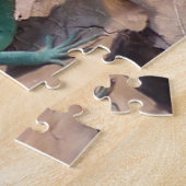 Blue Green Lizard Puzzle Legpuzzel (Zijkant)