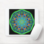 Blue Green Mandala Muismat (Met muis)