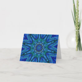 Blue Green Mandala Notecards Notitiekaartje