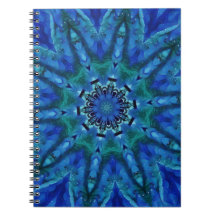 Blue Green Mandala Notitieboek