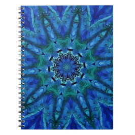 Blue Green Mandala Notitieboek