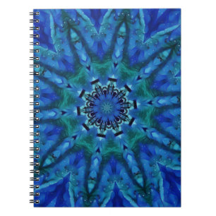 Blue Green Mandala Notitieboek
