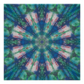 Blue/Green Mandala Perfect Poster (Voorkant)