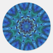 Blue Green Mandala Stickers (Voorkant)
