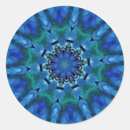 Blue Green Mandala Stickers