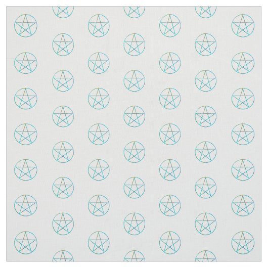 Blue Green Marble Pentagram Stof (Swatch)