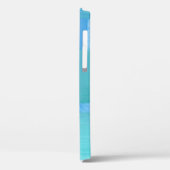 Blue Green Modern Design Persoonlijke iPhone Case (Achterkant / Links)