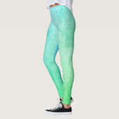 Blue Green Ombre Glitter Leggings (Links)