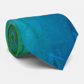 Blue Green Ombre Stropdas (Opgerold)