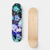 Blue Green Paars Paint Splash Abstract Persoonlijk Skateboard (Voorkant)