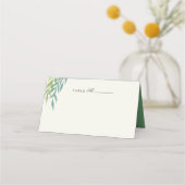 Blue Green Painted Branch Table Number Place Card Plaatskaartje (Voorkant)