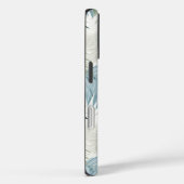 Blue Green Palm laat Apple iPhone 16 hard Hoesje a (Achterkant / Rechts)