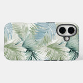 Blue Green Palm laat Apple iPhone 16 hard Hoesje a (Achterkant (horizontaal))