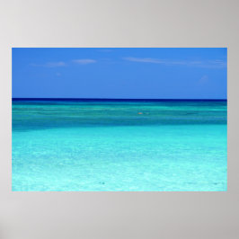 Blue Green Paradise Poster
