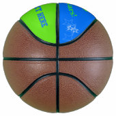 Blue Green Persoonlijke naam Stars Basketball Mini Basketbal (Rechts)