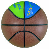 Blue Green Persoonlijke naam Stars Basketball Mini Basketbal (Rechts)