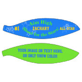 Blue Green Persoonlijke naam Stars Basketball Mini Basketbal (Panelen)