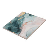 Blue, Green, Pink Marble Effect Ceramic Tile Tegeltje (Zijkant)