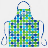 Blue Green Polka Dot Pattern Schort (Voorkant)