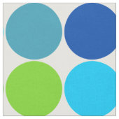 Blue Green Polka Dot Pattern Stof (Close Up)