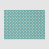 Blue Green Polka Dot Pattern Tissuepapier (Voorkant)