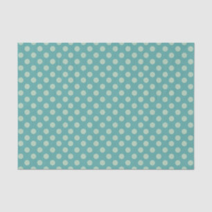 Blue Green Polka Dot Pattern Tissuepapier