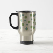 Blue Green Polka Dots Monogrammed Reisbeker (Links)