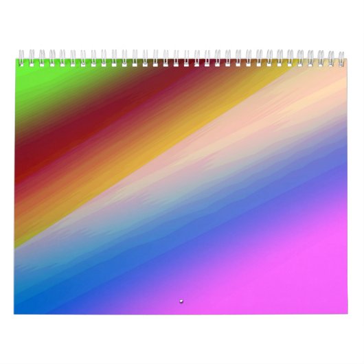 Blue green rainbow abstract texture pattern art t kalender (Hoes)