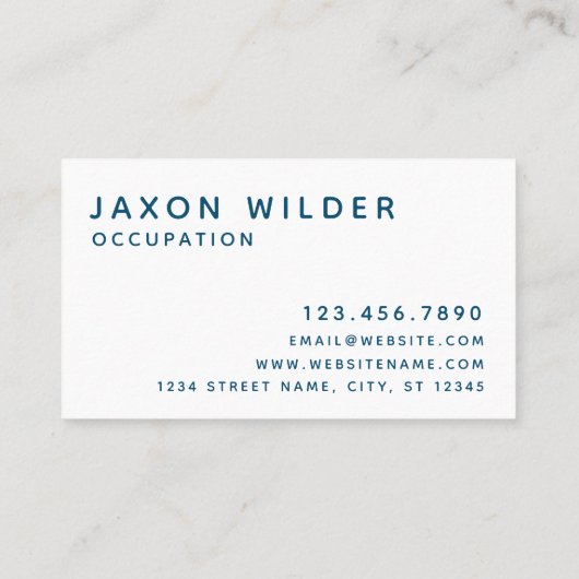 Blue Green Raven Bird Silhouette Cloud Minimal Visitekaartje (Achterkant)