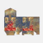 Blue Green Red Gold 2023 Rabbit Chinese nieuwjaars Bedankdoosjes (Uitgevouwen)
